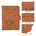 thumbnail image 2 of Porta Pasaporte Funda Protectora Espacio Para Visa Rfid Viaje Camello, 2 of 3