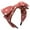 Pink, variant on Bright Polka Dot Bow Wide Headbands for Women Cross Knotted Turban Head Wrap Double Daily Casual Bow Hair Hoops Party Hair Accessories(Color Blue One Size)