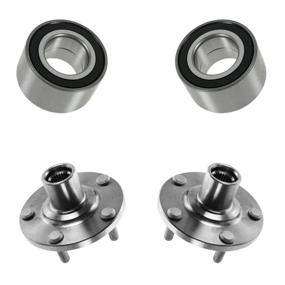 SQAMOR Wheel Hub and Bearing Assembly Front Left Driver Side Set for Toyota for Camry 2.4L 2002-2003 4 Piece HUB00044 BHA65731