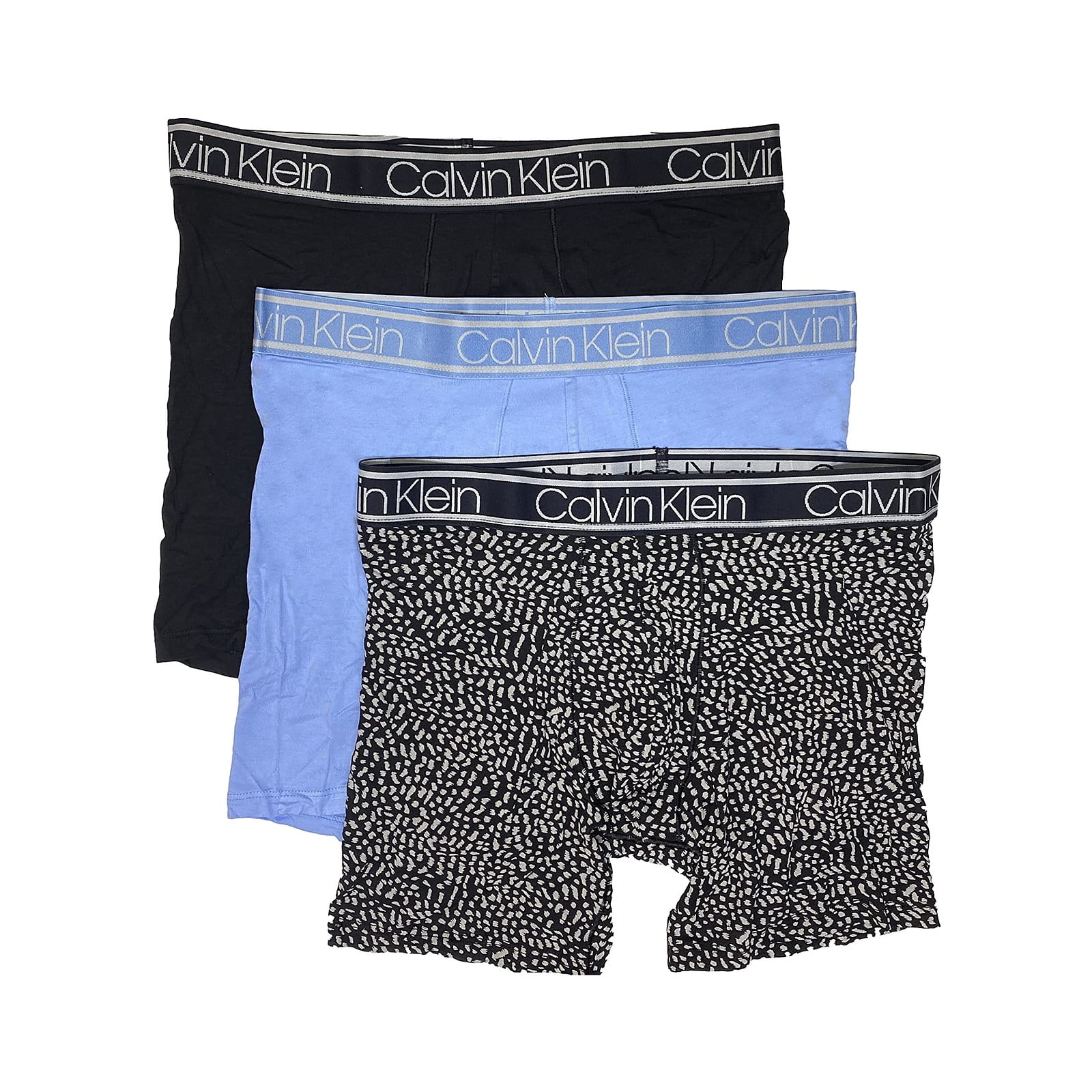 Calvin Klein Mens 3-Pack The Ultimate Comfort Bamboo Boxer Briefs (Large) -  