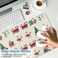 thumbnail image 4 of Long Mouse Pads for Desk,Beige Christmas Santa and Train Pattern Desk Mats on Top Of Desks, Desk Mouse Pad Extra Large with 3mm Non-Slip Base and Stitched Edge for Gaming,Office,Work,Home 31.5x11.8in, 4 of 5