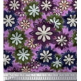 thumbnail image 1 of Soimoi Rayon Fabric Artistic Floral Print Sewing Fabric Yard 56 Inch Wide, 1 of 3