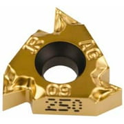 Iscar 16IR Internal Right Hand 48-8 Partial Profile 60 Laydown Threading Insert Grade IC250, TiN Coated Carbide, 9.53mm Inscribed Circle