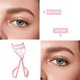 thumbnail image 4 of Mango pequeño y portátil de acero inoxidable, ayuda para el estilo de pestañas, juego de herramientas de belleza para todas las formas de ojos y rizador de pestañas, ojos grandes, consigue un rizado, 4 of 5