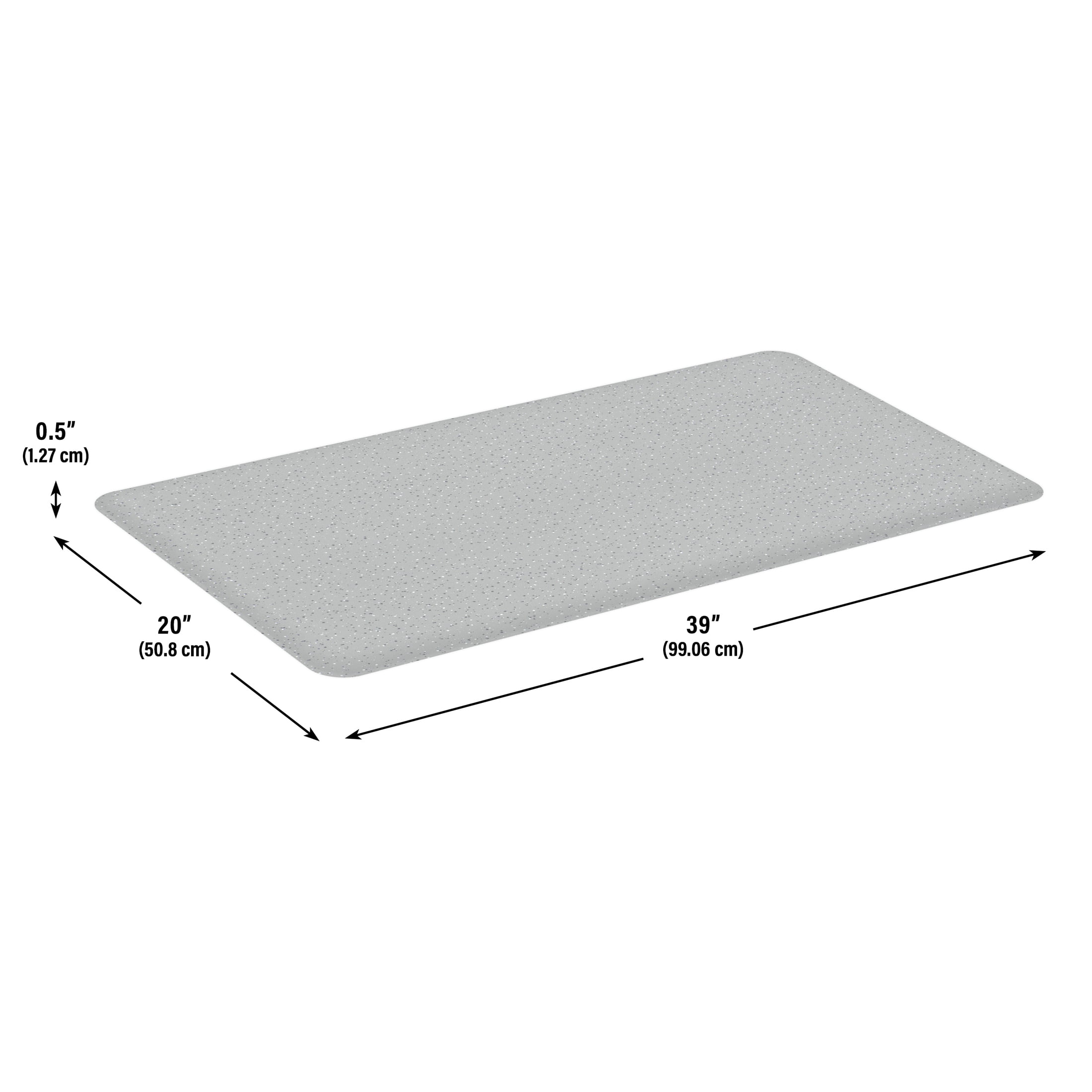 Mainstays Kitchen Anti-Fatigue Comfort Mate D Mat Soft Silver Fleck, 20”x 39”