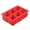 Red, variant on 6-Cavity Large Square Ice Cube Tray and Silicone Mold for Jelly, Pudding, Soap, Flexible Non-Stick Design, Durable Reusable Tray for Chilling Beverages #0671 Black