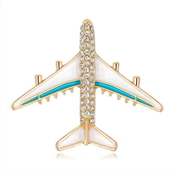 JUNTEX Funny Plane Enamel Pin Airplane Brooches Jewelry Decor Badge Banquet Scarf Pins