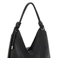 thumbnail image 4 of Bolso Hobo Montana West Negro Grueso de PU de Hombro, 4 of 6