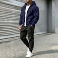 thumbnail image 6 of DYTTDG Men's 2-Piece Tracksuit Set, Full Zip Hooded Sweatshirt and Drawstring Jogger Pants, Casual Athletic Sweatsuit with Pockets for Daily Gym Wear S-XXXL, 6 of 8