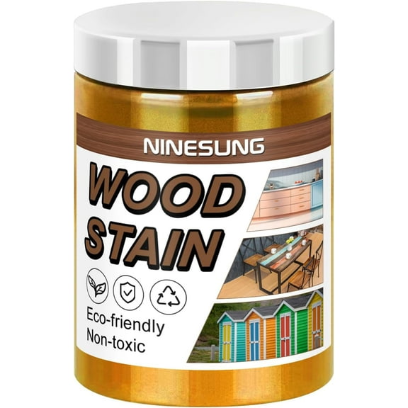 Orange Wood Stain | Colored Wood Stain for Indoor and Outdoor Furniture | Fast Drying Water Based Stain for Wood | 4 Ounces Wood Dye (Orange, 4 oz)