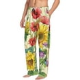 thumbnail image 6 of Honiee Sunflower Cornflower Poppy for men - a sleek fusion of Straight Pajama Pants, versatile Lounge Pants, and cozy Sleepwear, all rolled into one-Small, 6 of 6