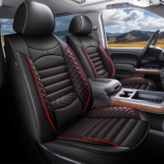 LAONNVIR Car Seat Covers Fit for Dodge RAM 2002-2026 1500 2500 3500 Truck Pickup Crew Quad Cab with Curved Bench Full Set