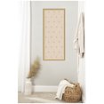 thumbnail image 2 of Kate and Laurel Framed Fabric Pinboard 18 x 42, Beige Botanical Block Print Printed Linen Classic Bulletin Board for Use as a Vision Board or Wall Organization, Florence Gold Frame, 2 of 8
