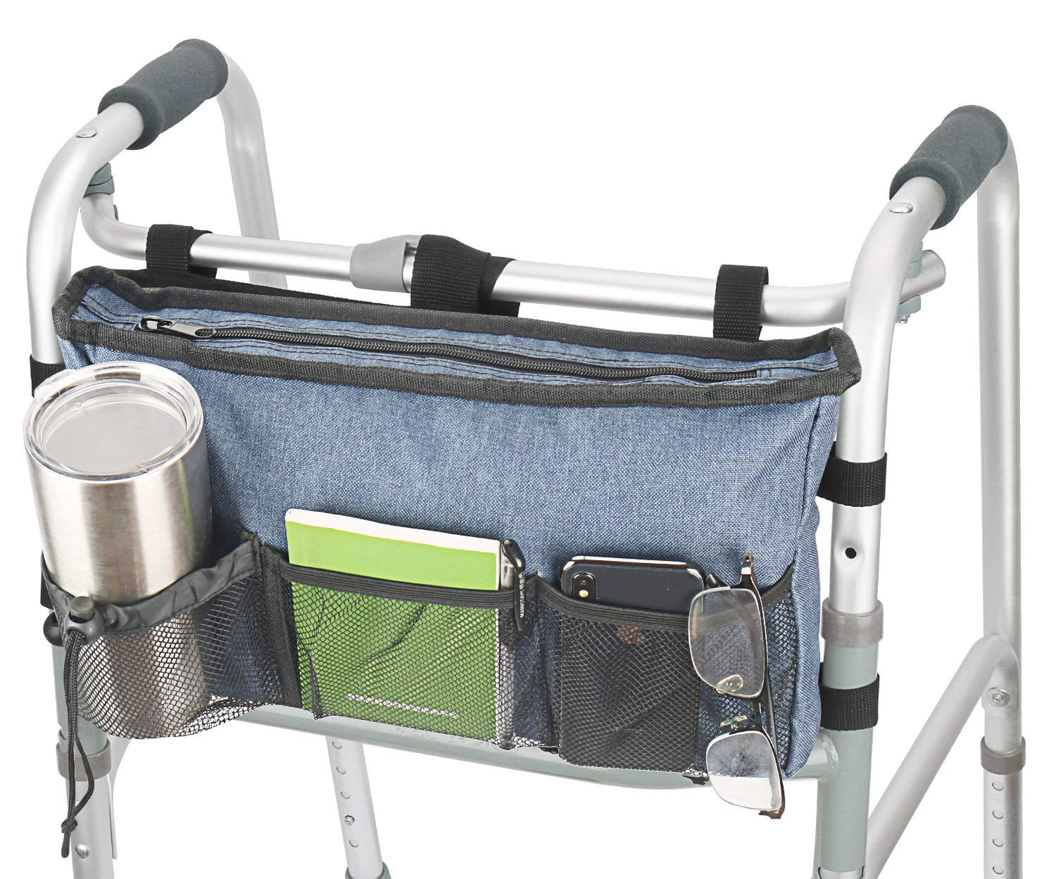 Update Walker Bag Hand Free Storage Bag Walker Attachment Handicap
