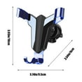 thumbnail image 3 of Xihbxyly Dia Del Primer Ministro Soporte de Teléfono para Coche L606B3, 8 Nuevos, Antisísmico, Giratorio, Multifuncional, Salida de Viento para Coche, Soporte para Coche, Aleación de Aluminio, 3 of 7
