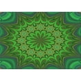 thumbnail image 1 of Ahgly Company Machine Washable Indoor Rectangle Transitional LimeGreen Area Rugs, 7' x 10', 1 of 7