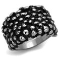 thumbnail image 1 of Alamode TK2334-12 Men High Polished Stainless Steel Ring with Epoxy in Jet - Size 12, 1 of 1