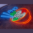 thumbnail image 3 of Craftnamesign Pho Neon Sign, Pho Restaurant Decor, Pho Store LED Sign, 3 of 4