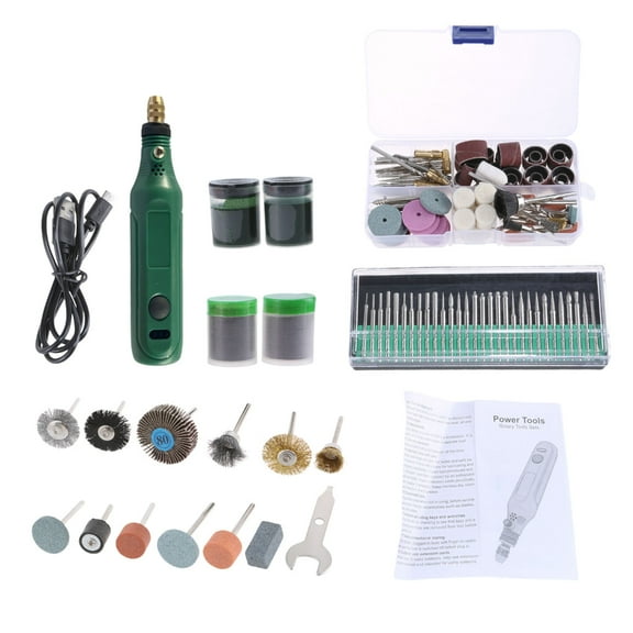 3.7V Cordless Rotary Tool Variable Speed Multipurpose Rotary Tool USB Charging, Easy Accessory Changes for Crafting