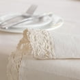 thumbnail image 3 of Hotian Solid Lace Trim Cotton Blend Decorative Tablecloth White for Rectangle Tables 63" x 55"/160cm x 140cm, 3 of 6