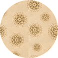 thumbnail image 1 of Ahgly Company Machine Washable Indoor Round Transitional Golden Blonde Gold Area Rugs, 6' Round, 1 of 7