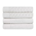 thumbnail image 2 of Superior Turkish Cotton Highly-absorbent 4-Piece Bath Towel Set for Bathroom, Spa, and Gym, White, 2 of 10