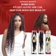 thumbnail image 6 of Ebo Bobbi Boss Infusion Human Hair Curl Crochet Braid Deep Curl Boho Box Braid 24" ( T1B/350 Off Black / Copper ), 6 of 6