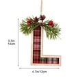 thumbnail image 3 of BingTong 26 Letter Ornaments Christmas Tree Decoration, Initial Christmas Ornaments for Tree Decorations, Xmas Letter Trees Hanging Pendant Xmas Alphabet For DIY Craft Decoration L, 3 of 7