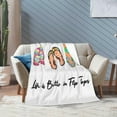 thumbnail image 6 of Life is Better in Flip-Flops Ultra-Soft Micro Fleece Blanket Throw All Seasons, Lightweight Warm for Bed or Couch, 6 of 6