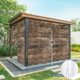 thumbnail image 6 of Outdoor Curtains for Patio Waterproof, Old Wooden Board Outdoor Privacy Panels Grommet, Country Farmhouse Wooden Planks Brown Blackout Outside Curtains for Porch/Cabana 54"x84", 1 Panel, 6 of 8