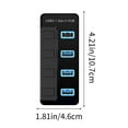 thumbnail image 4 of Foqnuq USB 3.2 Gen 2 Hub 10Gbps High-Speed 4-Port Docking Station for Fast Charging and High-Speed Data Transfer, 5V Power Supply, Compact Design, 4 of 7