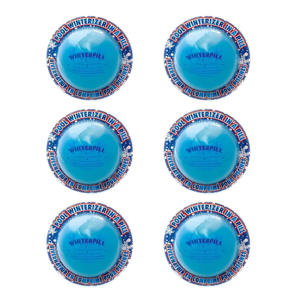 6 Pack AquaPill WinterPill 2 ¾" Swimming Pool Pill
