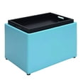 thumbnail image 3 of Convenience Concepts R8-159 Designs4Comfort Pouf d'Appoint pour Rangement, Sarcelle, 3 of 6
