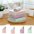 thumbnail image 5 of Jygee Pack of 3 Double-Sided Microfiber Cleaning Towel Highly Absorbent Dishcloth Multi-Purpose Dust and Dirty Cleaning Supplies for Kitchen, 5 of 7