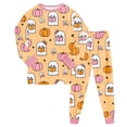 thumbnail image 7 of Gerichy Halloween Graphic Pajamas for Girls Boys Long Sleeve Crew Neck Blouses and Pants Pajama Set 2 Piece Kids Cute Everyday Sleepwear 2T-9T, 7 of 7