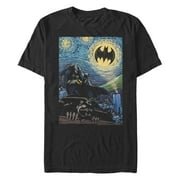 Men's Batman The Starry Night Signal Graphic Tee Black 2X Large