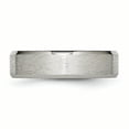 thumbnail image 3 of Titanium Beveled Edge 6mm Stone and Polished Band, 3 of 10