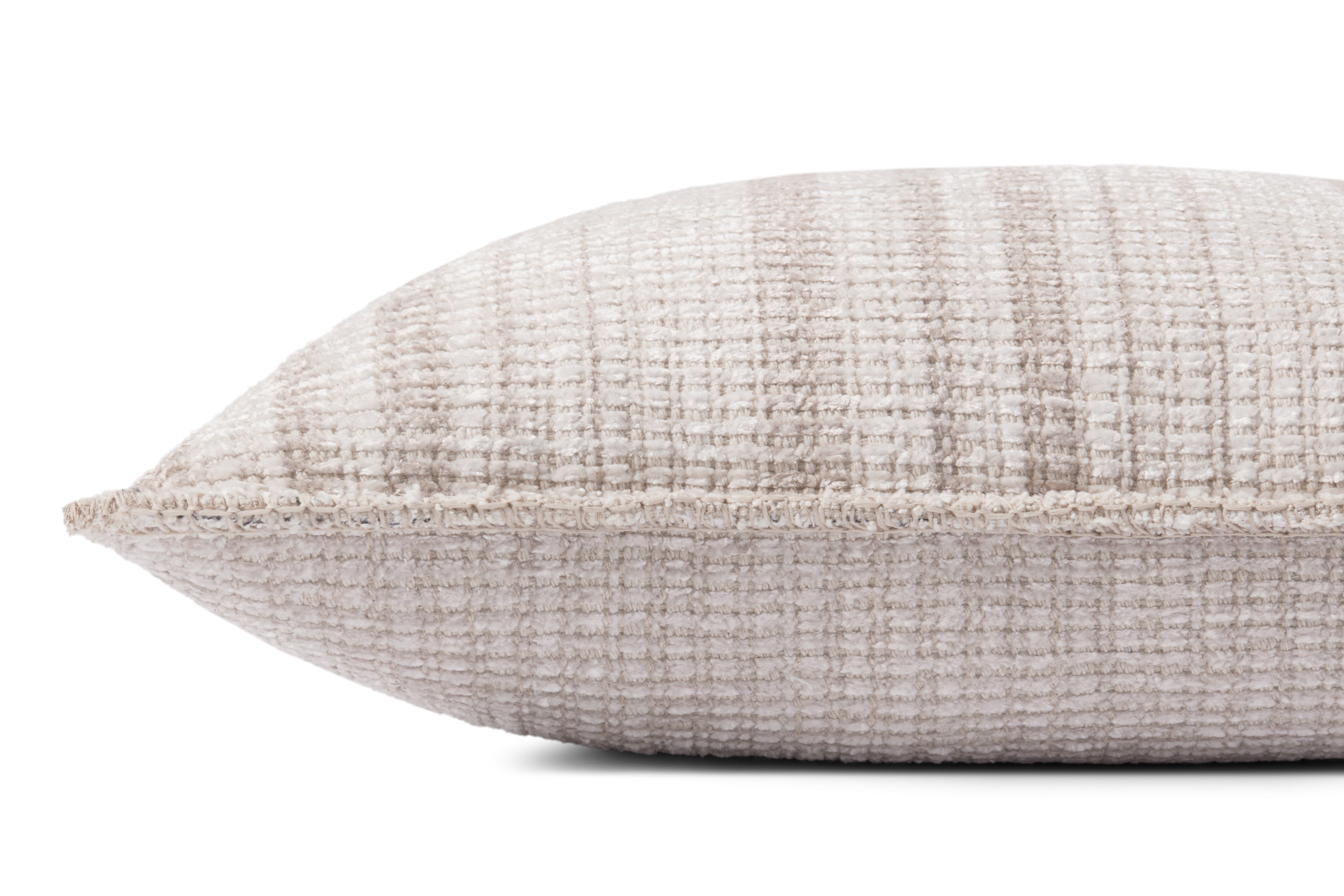 Chris Loves Julia x Loloi Sam Ivory/Beige 22" x 22" Pillow