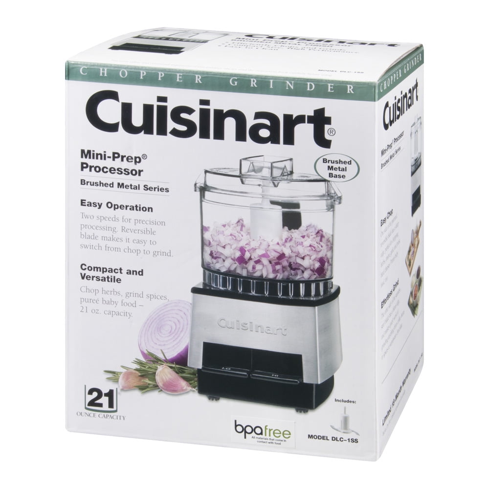 Cuisinart Mini-Prep Food Processor DLC-1BCH Black Chrome Series COMPLETE!