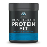 Ancient Nutrition Bone Broth Protein FIT Muscle Booster - 20 Servings - Muscular Size & Strength - Testosterone Levels