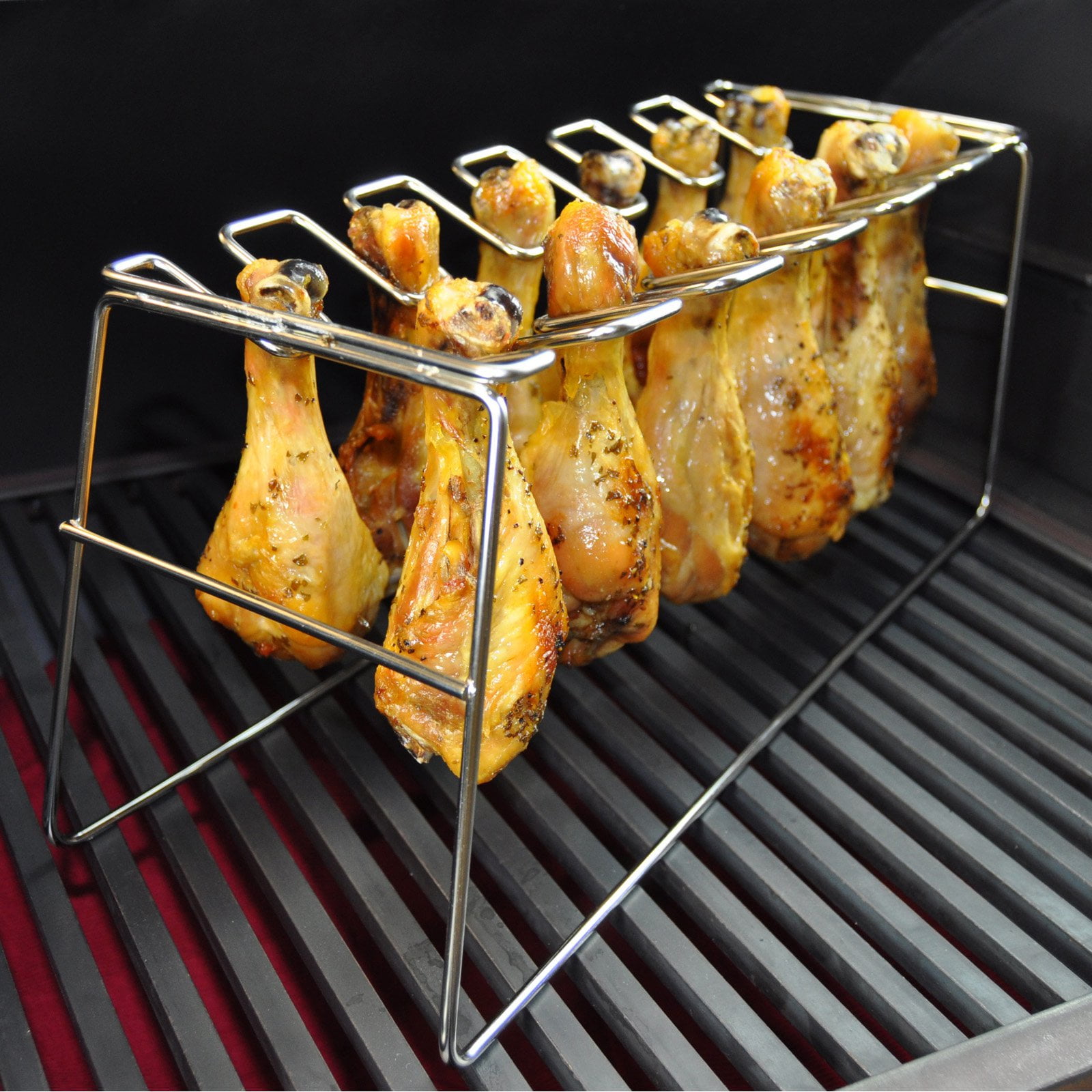 Bayou Classic Chicken Wing Rack for Grill Smoker Oven Vertical Roaster 