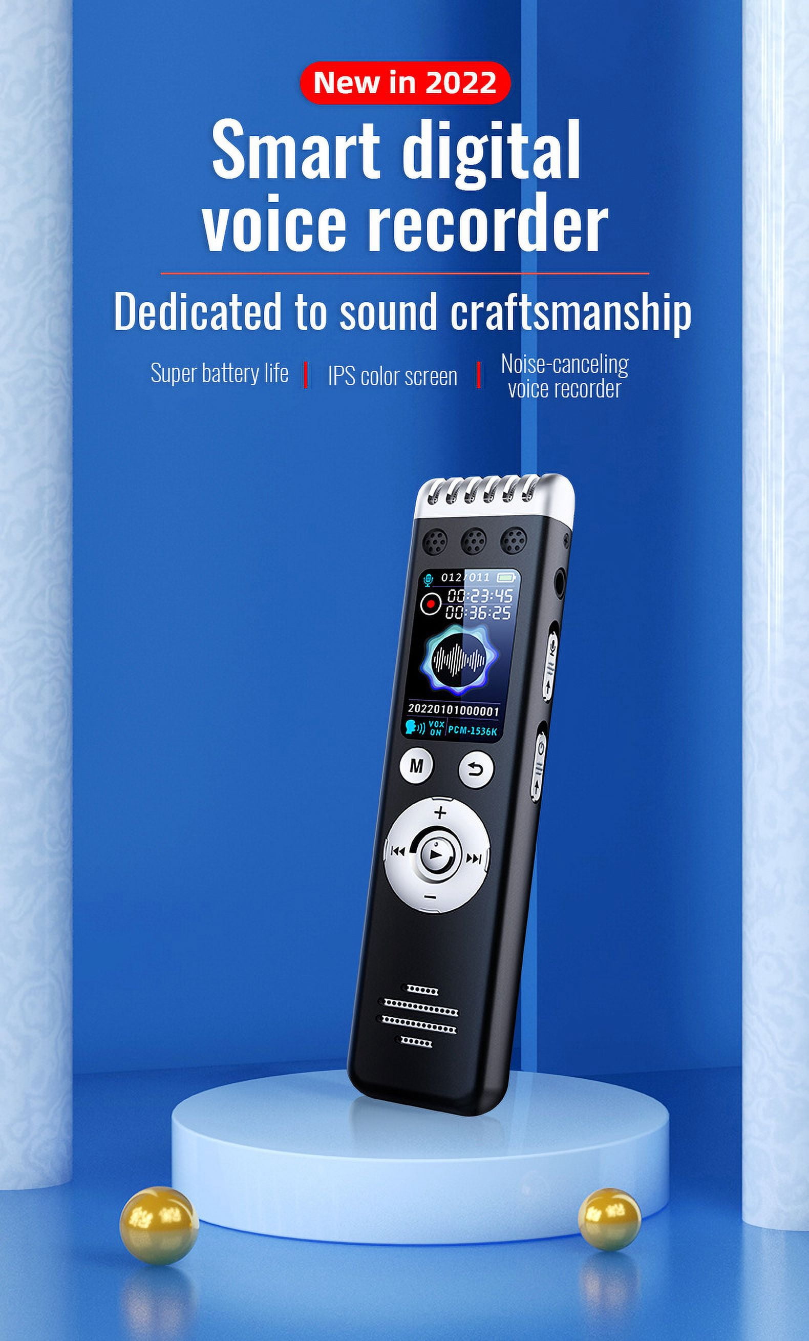 CJBZLCPCOO new Q88 dual microphone work recorder mp3ai intelligent high definition noise reduction voice recorder