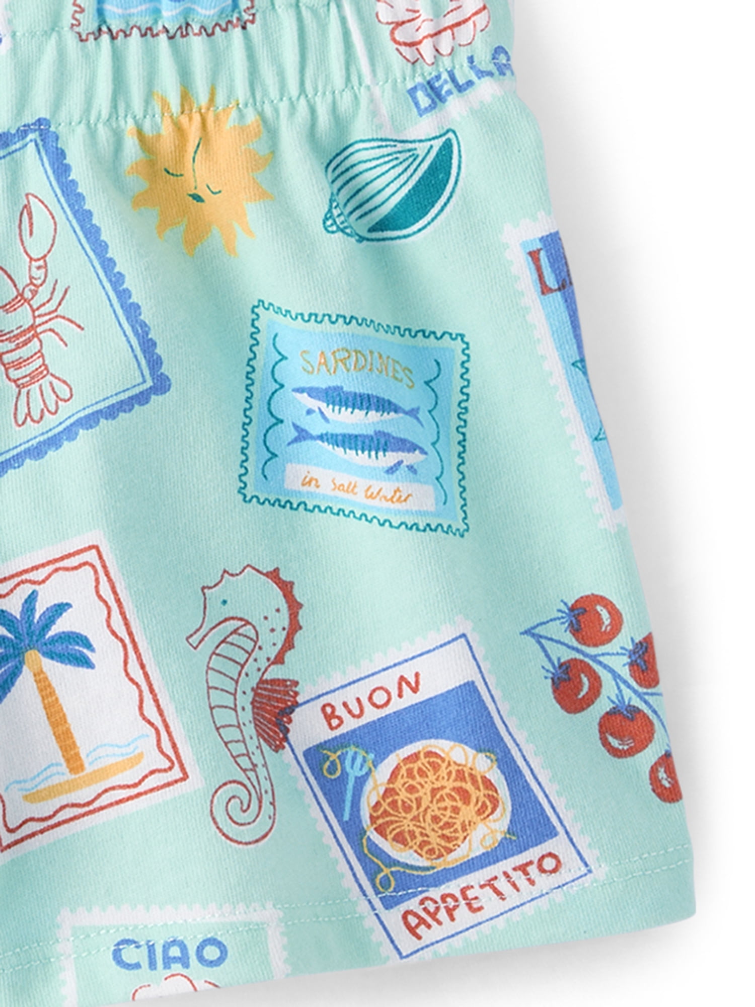 The Children's Place Toddler Girls Pull On Printed Everyday Shorts, 3-Pack, Sizes 12M-5T