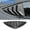 Matte Carbon Fiber, variant on Rear Side Window Louvers Air Vent Scoop Louvers Window for 2017-2024 Tesla Model 3, Matte Carbon Fiber, 2pcs