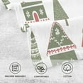 thumbnail image 5 of Yayeee 2 Pack Hand Towels for Bathroom 100% Cotton 16" x 28" Soft Absorbent Kitchen Towel, Green Christmas House, 5 of 7