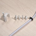 thumbnail image 5 of Uxcell 7mm Nail Cable Clamps Black for Home Office Cords Management 100 Pack, 5 of 5