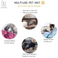 thumbnail image 3 of CUITING Coussin de Cage Réversible en Polaire Douce et Chaude pour Chien Chien Chat Grand Moyen "Bleu P", 3 of 9