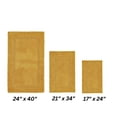 thumbnail image 2 of Better Trends Premium 3 Piece Bathroom Rug Set 100% Cotton, Extra Soft Tufted Bath Mat, Water Absorbent & Reversible Mat, Yellow Lux Collection, 2 of 2