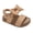 Tan, variant on Toddler Girls Sandals - Cute and Comfy Footbed Bow Sandals