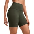 thumbnail image 1 of Shorts CRZ YOGA ButterLuxe Cintura Alta Verde Oliva XL, 1 of 4